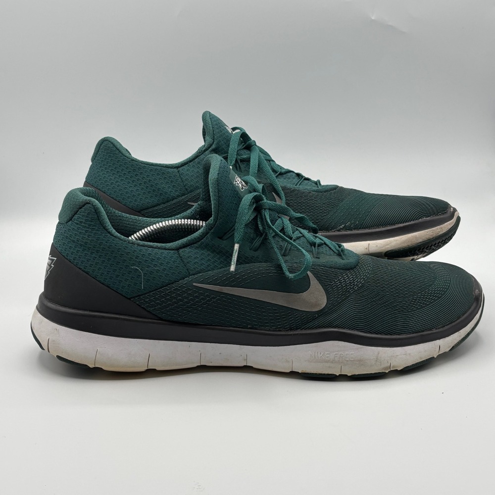 Nike Free Trainer v7 Shoes Mens 14 Green Philadelphia Eagles NFL AA1948-300